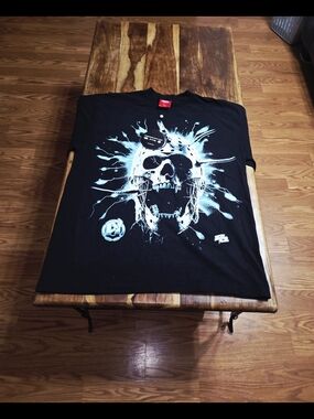Evil Vice Mens Black Long Sleeve With Skull Graphic